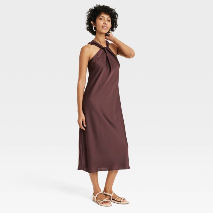 Women&#039;s Halter Slip Dress - A New Day