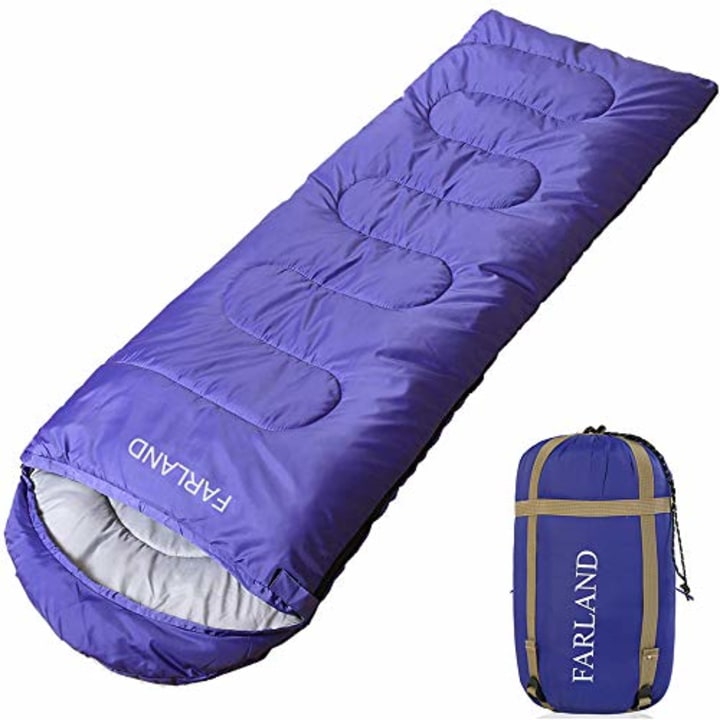 Amazon.com : FARLAND Sleeping Bags 20℉ for Adults Teens Kids with  Compression Sack Portable and Lightweight for 3-4 Season Camping,  Hiking,Waterproof, Backpacking and Outdoors : Sports & Outdoors