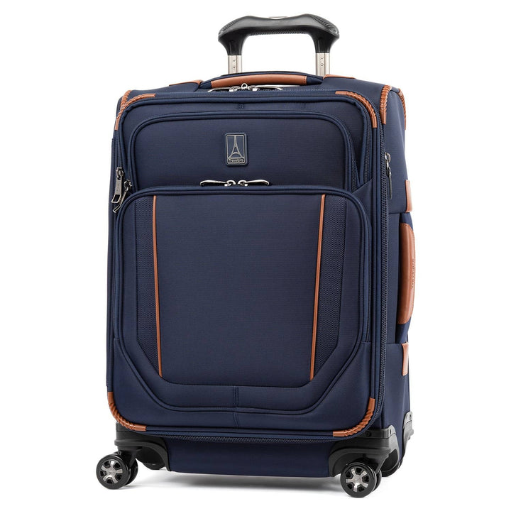 Travelpro Crew Versapack Softside Expandable Spinner Wheel Luggage, Men and Women, Patriot Blue, Carry-On 21-Inch