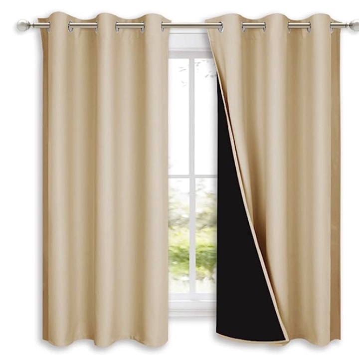 Double Layer Blackout Curtain Panels