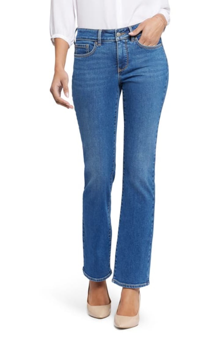 NYDJ Marilyn Distressed Straight Leg Jeans in Rockford at Nordstrom, Size 14