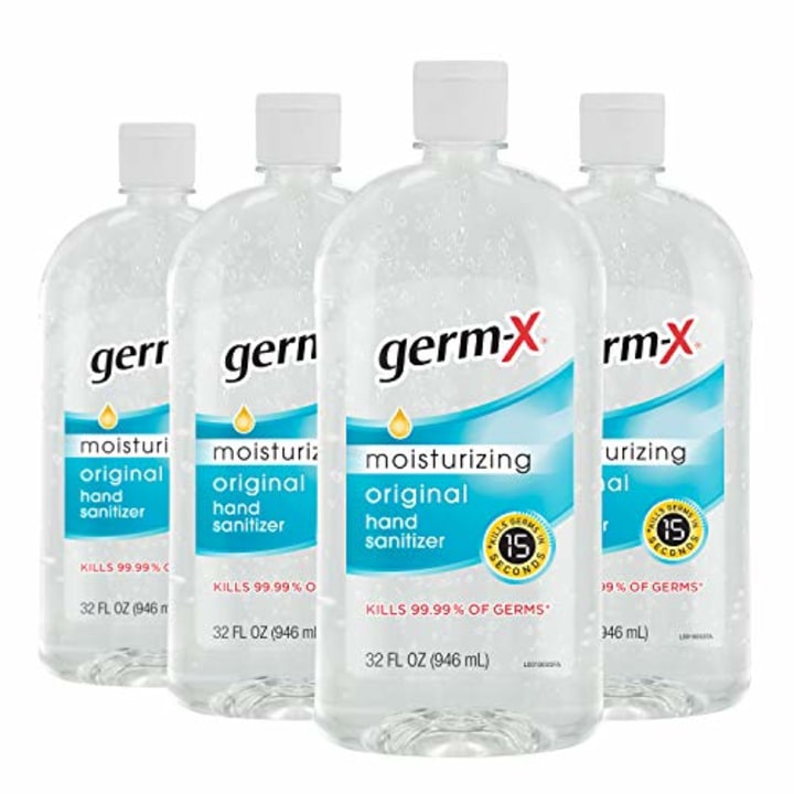 Germ-X Hand Sanitizer 32 Fluid Ounce is one of the best hand sanitizers that meets CDC guidance.