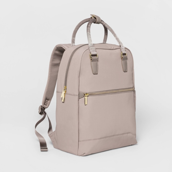 Commuter Backpack Taupe - Open Story , Brown