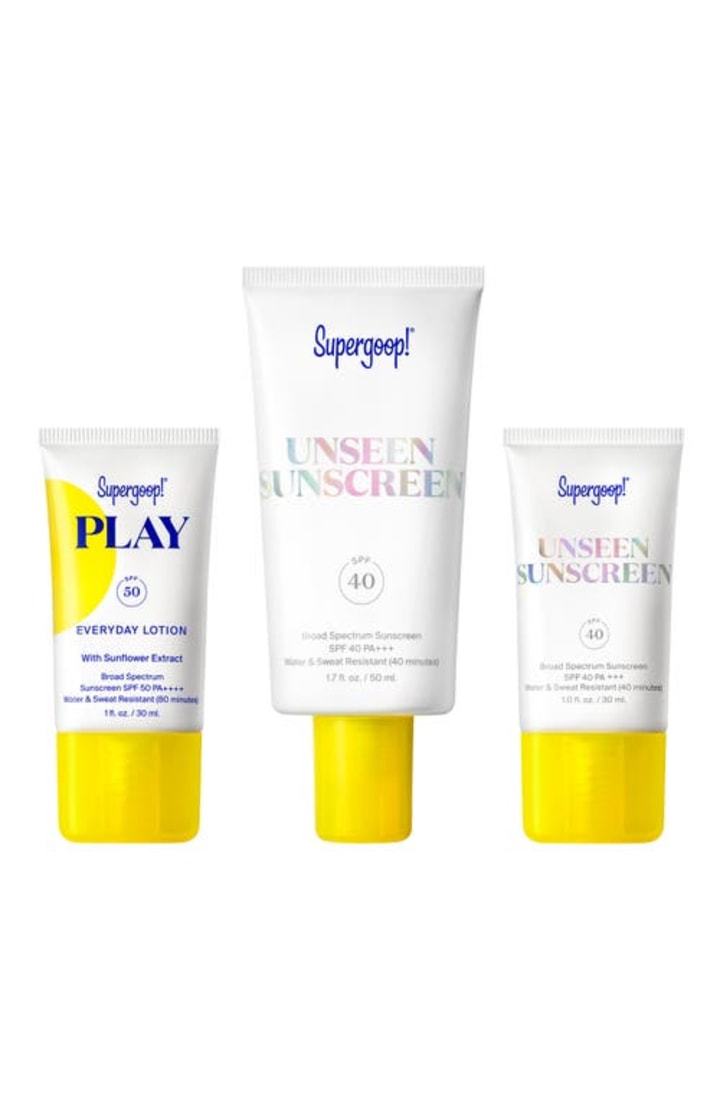 Supergoop(R) Supergoop!(R) Unseen &amp; Play Sunscreen SPF 50 Set $78 Value at Nordstrom