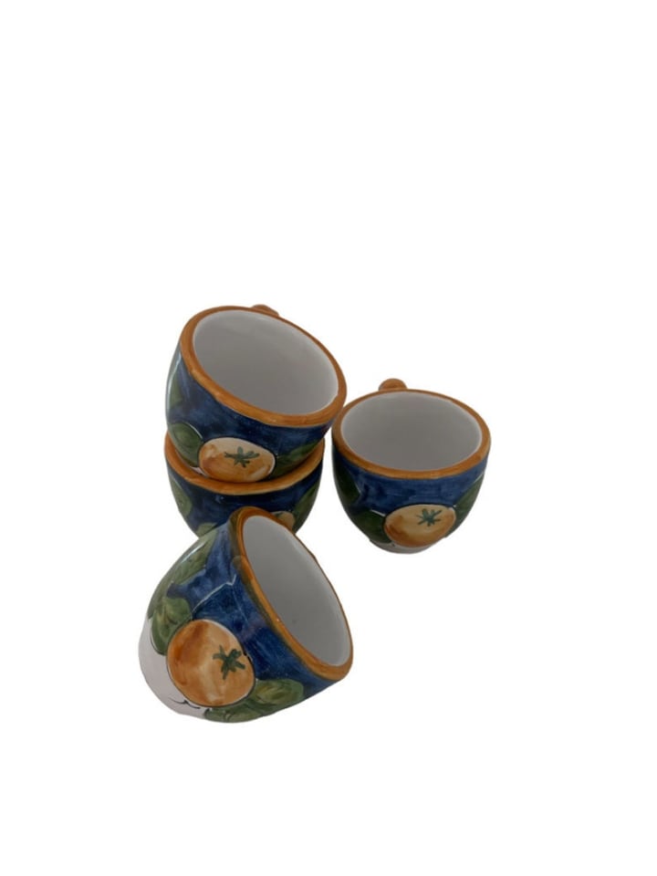 Espresso Cup Set | Italian Ceramic Coffee Cup Set | Coffee Gift Set | Ceramics Hand Painted in Italy | Espresso Cup Gift Set