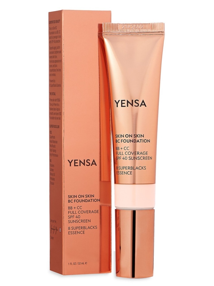 YENSA Skin on Skin BC Foundation BB + CC Full Coverage Foundation SPF 40 in Deep Neutral at Nordstrom, Size 1 Oz