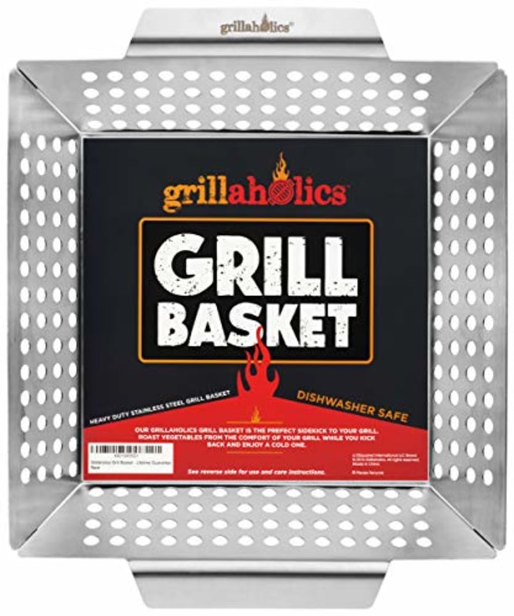 Grillaholics Heavy-Duty Grill Basket