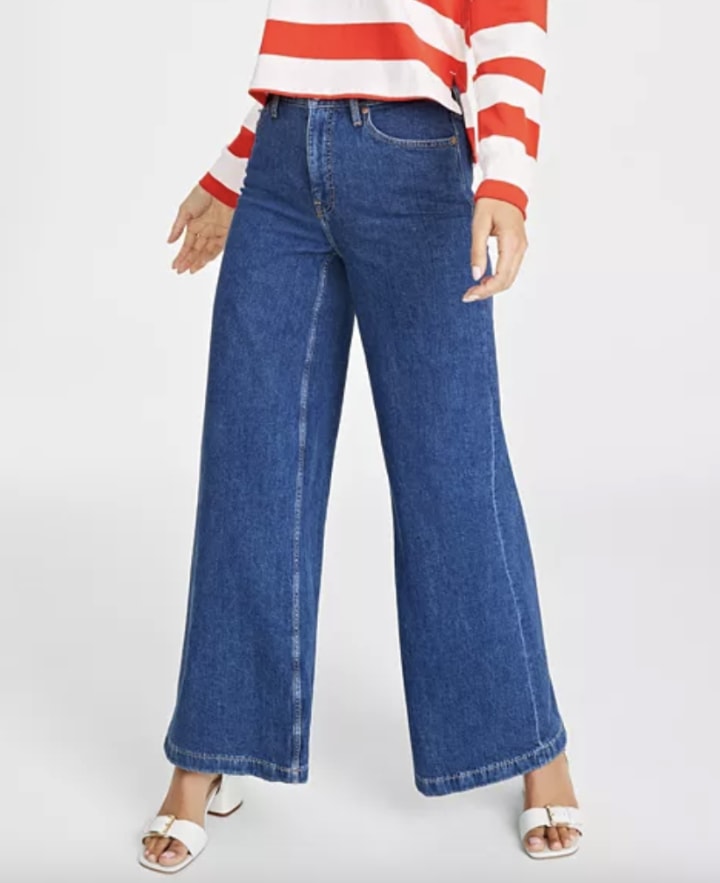 Macy's On 34th Women's High Rise Wide-Leg Jeans