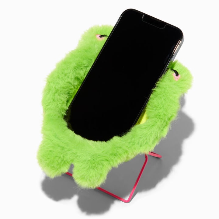 Claire&#039;s Furry Frog Papasan Chair Phone Holder