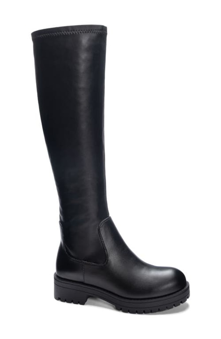 Dirty Laundry Veelo Knee High Platform Boot in Black at Nordstrom, Size 7