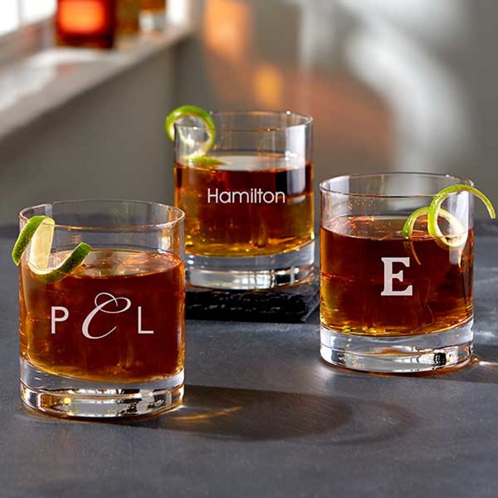 Personalized Old Fashioned Whiskey Glass
