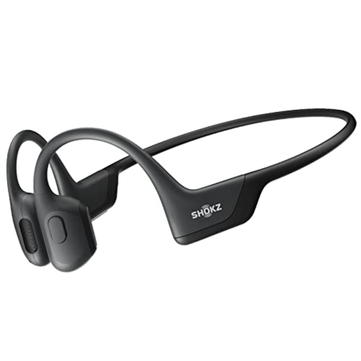 Shokz OpenRun Pro - Premium Bone Conduction Open-Ear Bluetooth Sport Headphones - Sweat Resistant Wireless Earphones for Workouts and Running with Deep Base - Built-in Mic, with Headband (Black)