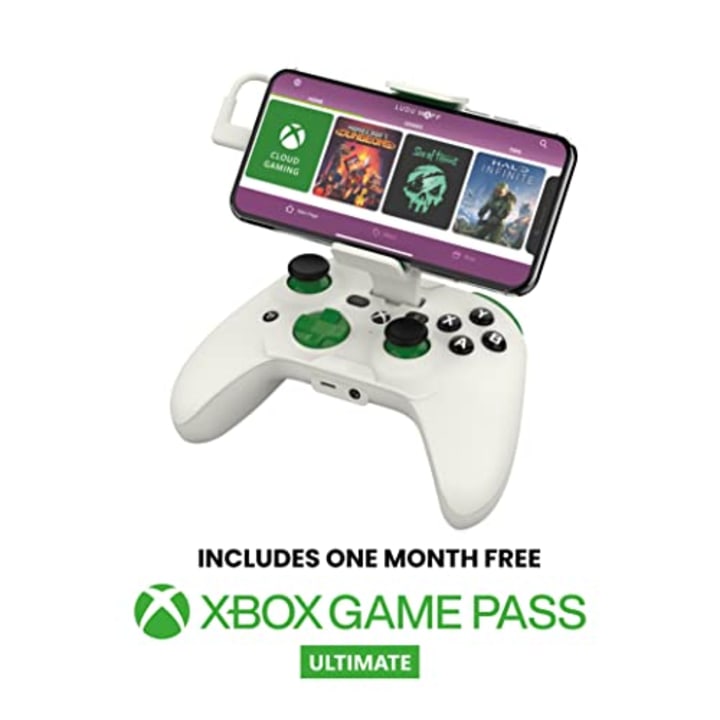 RiotPWR Mobile Cloud Gaming Controller for iOS (Xbox Edition) - Mobile Console Gaming on your iPhone - Play COD Mobile, Apple Arcade + more [1 Month Xbox Game Pass Ultimate Included]