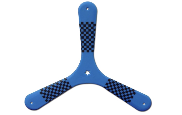 Blue Speed Racer Boomerang