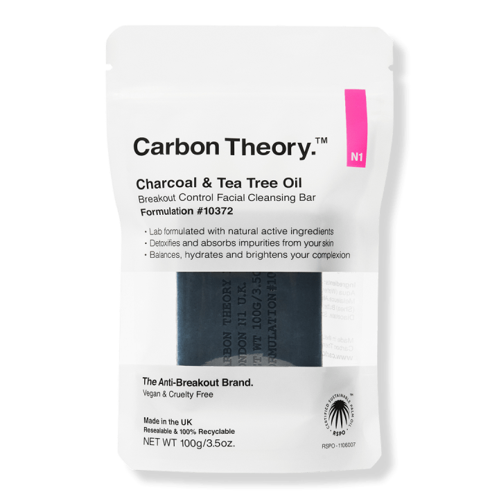 Carbon Theory.Charcoal &amp; Tea Tree Oil Break-Out Control Facial Cleansing Bar