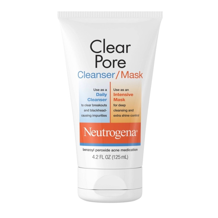 Neutrogena Clear Pore 2-in-1 Facial Cleanser &amp; Clay Mask, 4.2 fl. oz