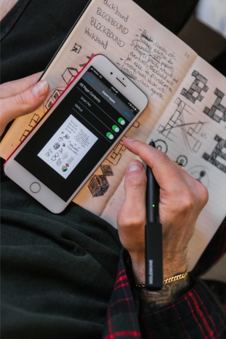Moleskine Pen+ Ellipse Smart Writing Set Pen &amp; Ruled Smart Notebook