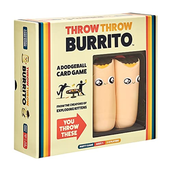 Throw Throw Burrito by Exploding Kittens - A Dodgeball Card Game - Family-Friendly Party Games - Card Games for Adults, Teens &amp; Kids - 2-6 Players