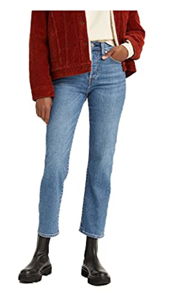 Levi&#039;s High-Rise Wedgie Straight Cropped Jeans