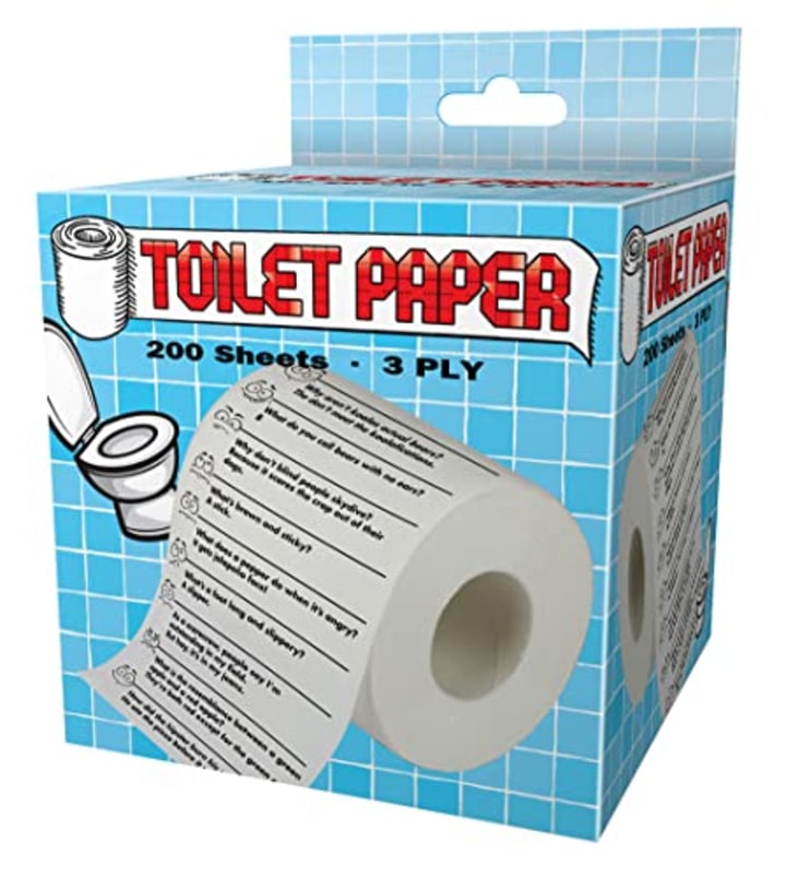 Crap Jokes Design Toilet Paper Roll Tissue Prank Joke Gag Gift