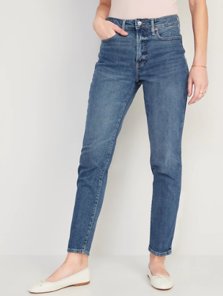 High-Waisted O.G. Straight Ankle Jeans