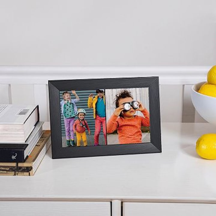 Aura Carver 10.1&quot; WiFi Digital Picture Frame | The Best Digital Frame for Gifting | Send Photos from Your Phone | Quick, Easy Setup in Aura App | Free Unlimited Storage | (Gravel)