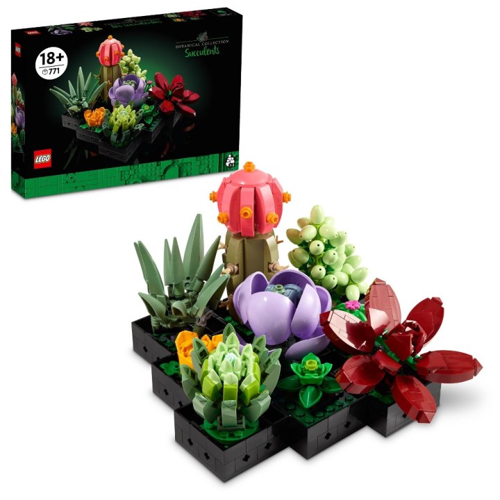 Lego Succulent Plant Decor Building Kit