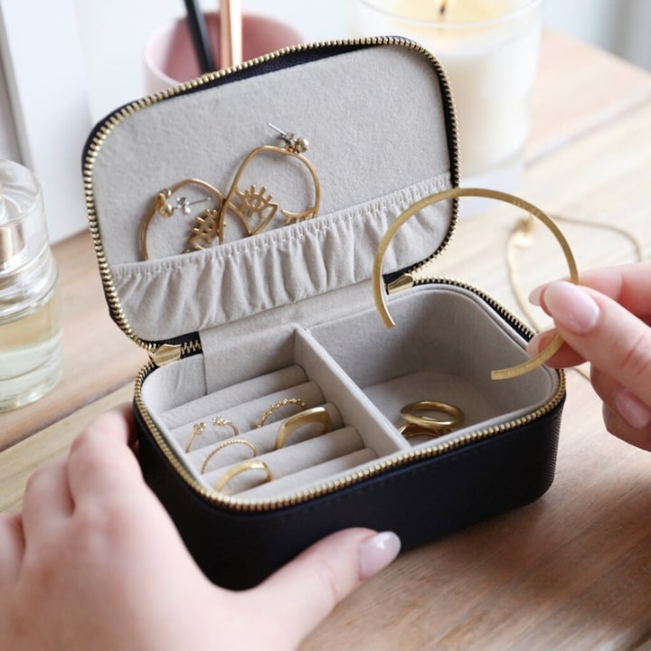 Estella Bartlett Mini Jewelry Box in Gold at Nordstrom