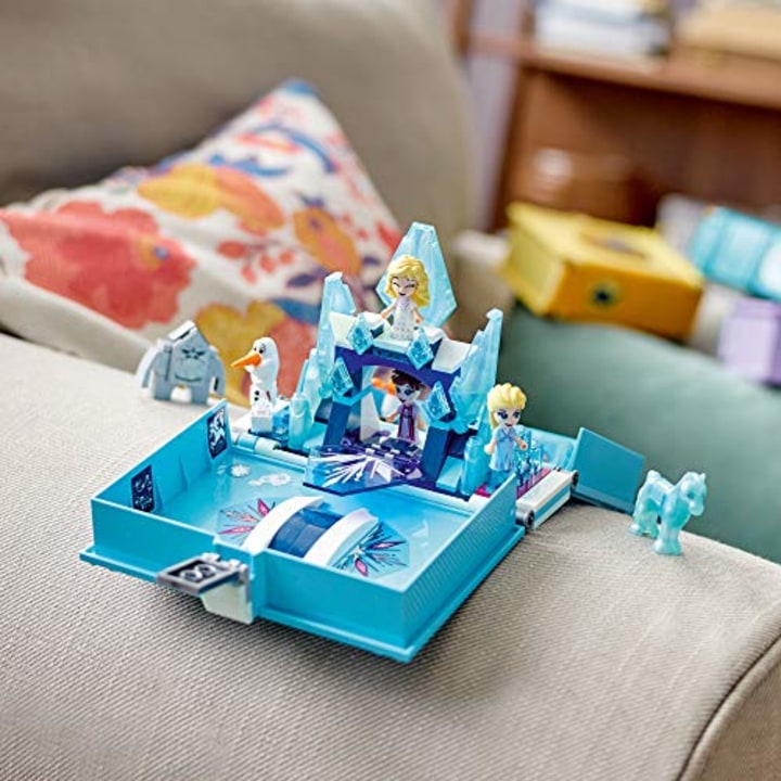 LEGO Disney Frozen 2 Elsa and The Nokk Storybook Adventures 43189 Building Toy - Movie-Inspired Portable Playset Travel Toy with Micro Dolls and Olaf Figure, Gift for Kids, Boys, and Girls Ages 5+