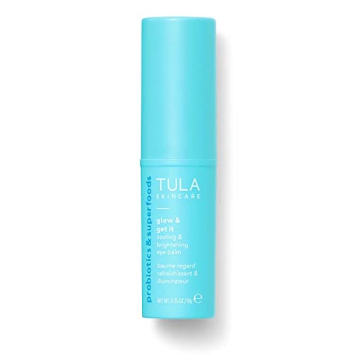 TULA Skin Care Glow &amp; Get It Cooling &amp; Brightening Eye Balm | Dark Circle Under Eye Treatment, Instantly Hydrate and Brighten Undereye Area, Portable and Perfect to Use On-the-go | 0.35 oz.