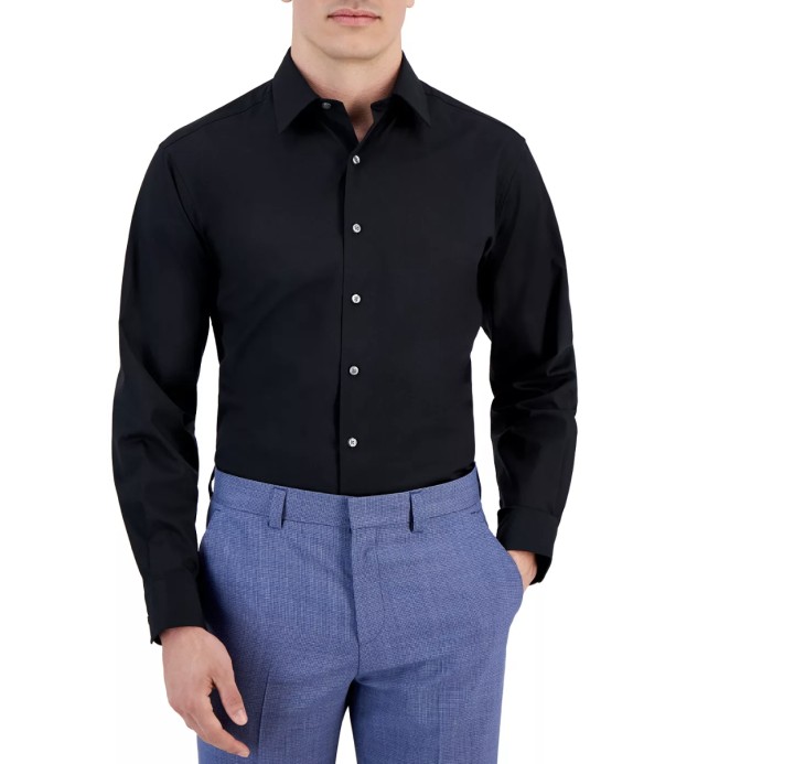 Men's Regular Fit Solid Dress Shirt