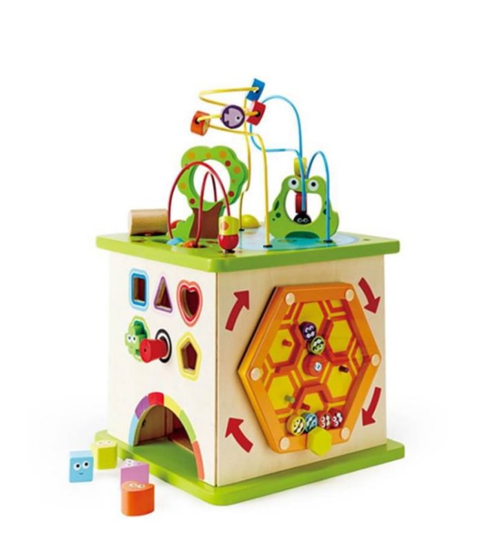 Wooden Activity Play Cube