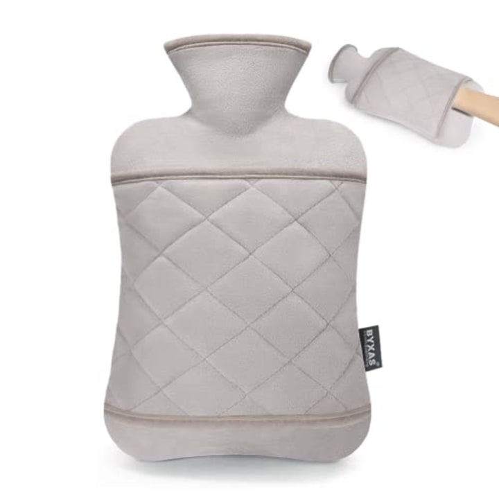 BYXAS Hot Water Bottle with Hand Pocket Cover