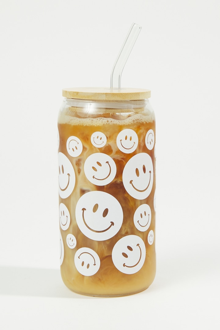 Altar&#039;d State Smiley Latte Glass