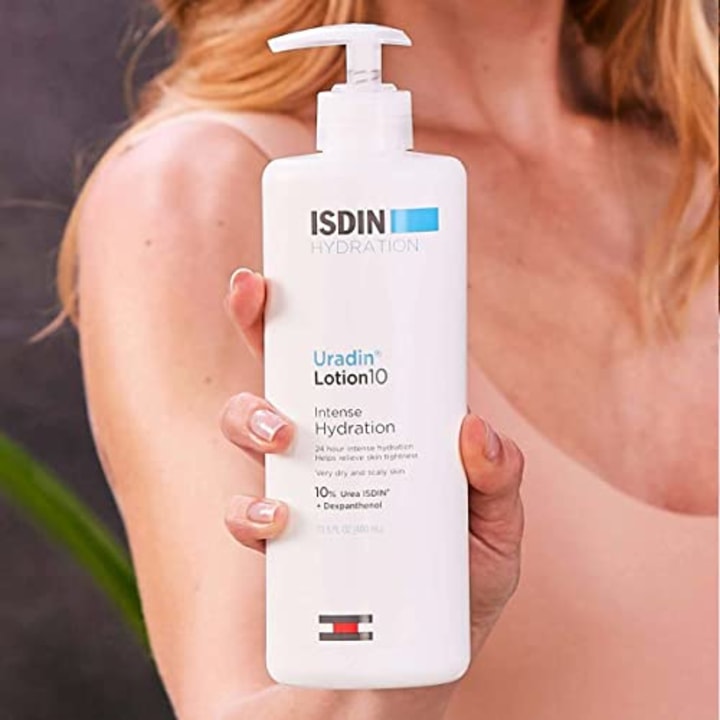 ISDIN Body Lotion Uradin10, 24 Hour Intense Hydration, 10% Urea, Fast Absorbing, Dermatologically Tested, 13.5 Fl Oz