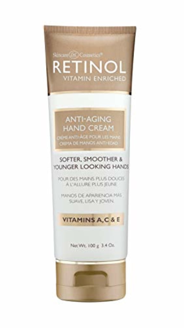Retinol Anti-Aging Hand Cream - The Original Retinol Brand For Younger Looking Hands -Rich, Velvety Hand Cream Conditions &amp; Protects Skin, Nails &amp; Cuticles - Vitamin A Minimizes Age's Effect on Skin