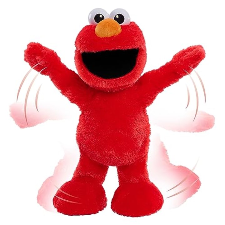 Sesame Street Elmo Slide Plush, Officially Licensed Kids Toys for Ages 2 Up by Just Play