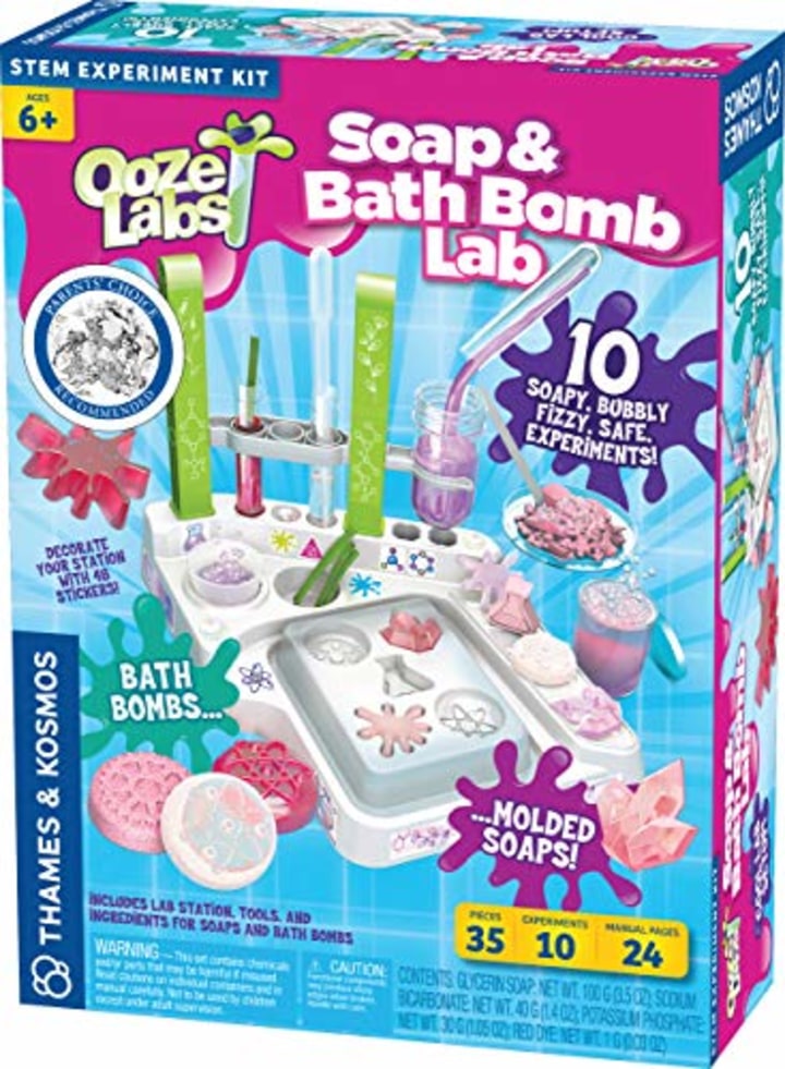 Thames &amp; Kosmos Ooze Labs: Soap &amp; Bath Bomb Lab Science Experiment Kit