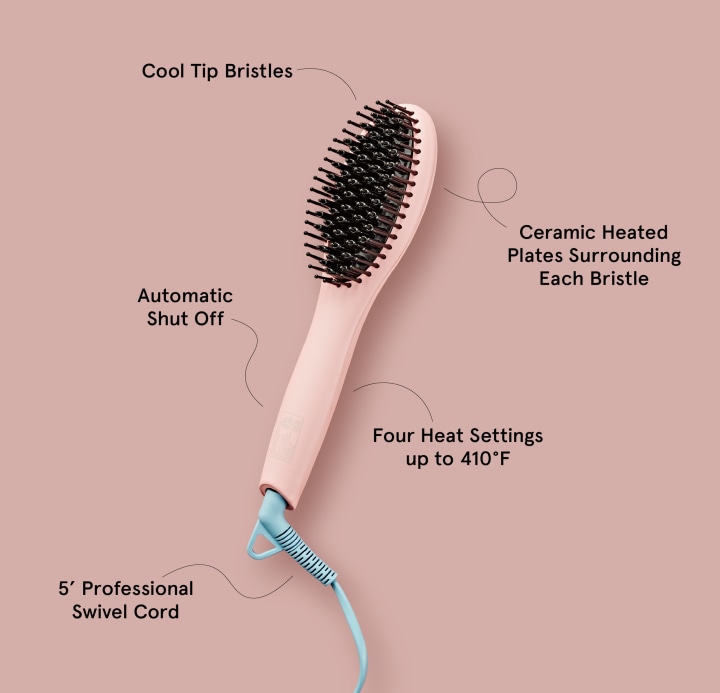 Flower Ceramic Hair Straightening Brush