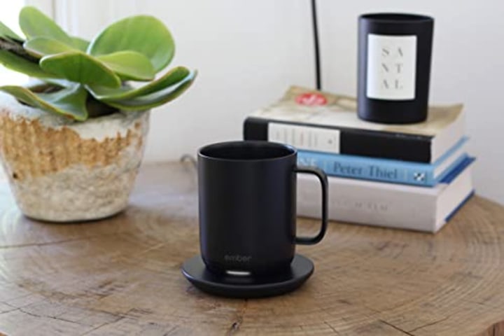 Ember Temperature Control Smart Mug 2, 10 oz, Black, 1.5-hr Battery Life - App Controlled Heated Coffee Mug - Improved Design