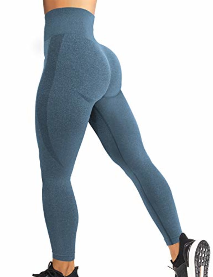 YEOREO Women Seamless Camo Leggings High Waisted Gym Yoga Pants