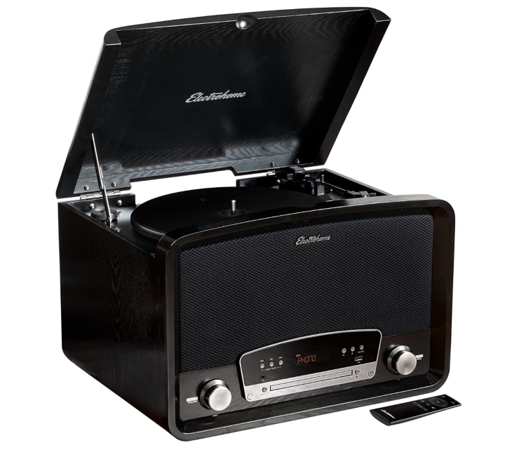 7-in-1 Vintage Vinyl Record Player