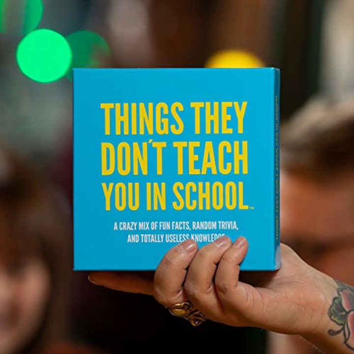 Hygge Games Things They Don&#039;t Teach You in School Party Trivia Game Blue, 1 EA