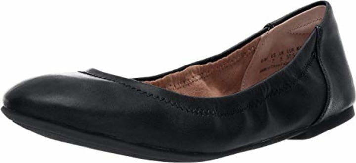 Amazon Essentials Women&#039;s Ballet Flat, Black, 5 B US