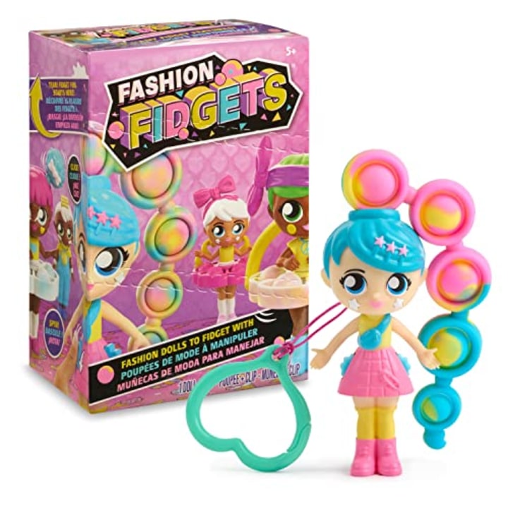 Fashion Fidgets Sensory Toy Dolls - Push Pop Fidget Toy Includes 1 Mystery Doll - Anxiety and Stress Relief for Kids