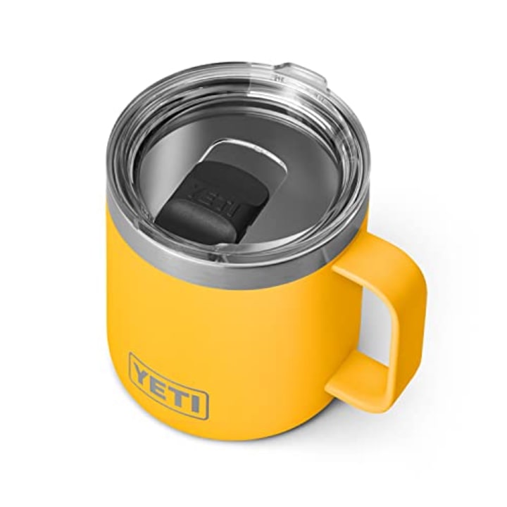 YETI Rambler 14 oz Mug, Vacuum Insulated, Stainless Steel with MagSlider Lid, Alpine Yellow
