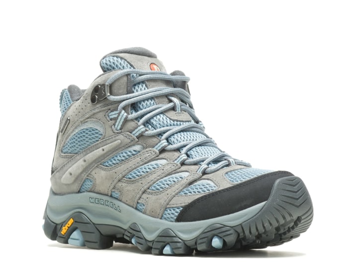 Merrell Women&#039;s Moab 3 Mid Waterproof Hiking Boot, Aluminum, 5