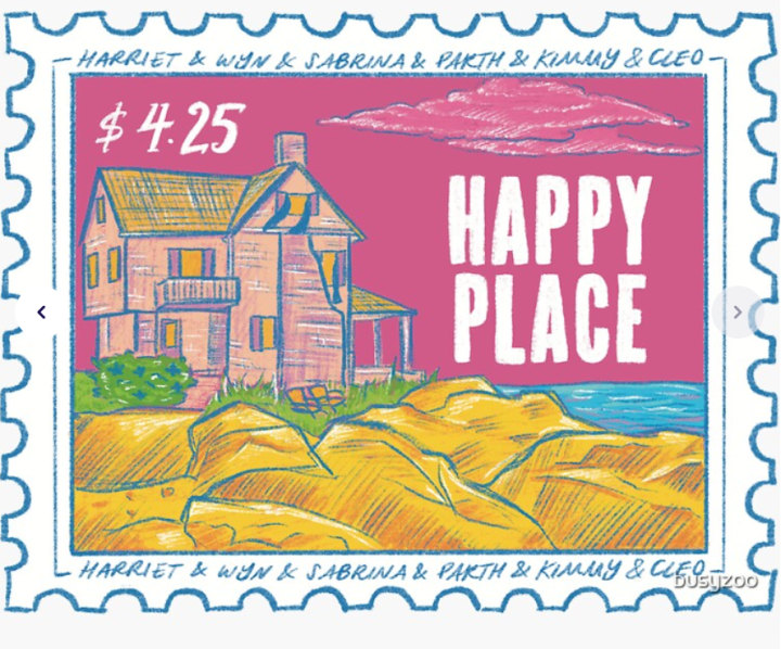 Cottage Stamp Sticker from Emily Henry's Happy Place