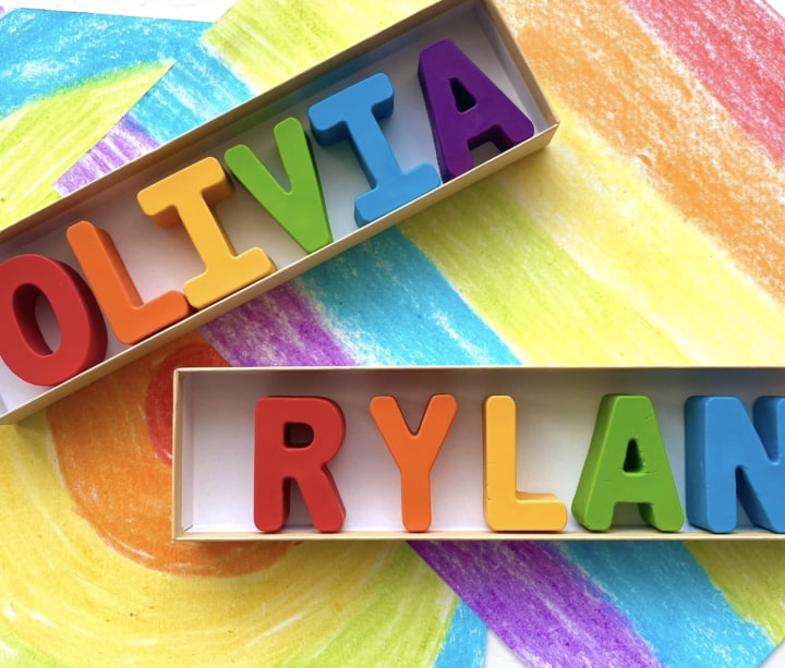 Personalized Name Crayons