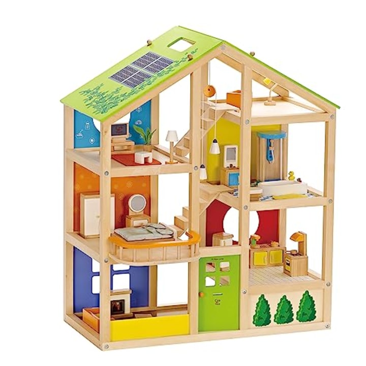 All Seasons Kids Wooden Dollhouse